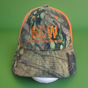 S & W Electrical Contractors Camo Hat - Adjustable
